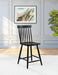 Andrews Windsor Counter Height Dining Side Chair Black (Set of 2)