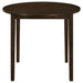 Bucknell 3-piece Round Drop Leaf Dining Table Set Cappuccino