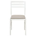 Bucknell 3-piece Round Drop Leaf Dining Table Set White