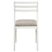 Bucknell 3-piece Round Drop Leaf Dining Table Set White