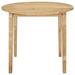 Bucknell 3-piece Round Drop Leaf Dining Table Set Natural