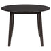 Catley 5-piece Round Drop Leaf Dining Table Set Dark Coffee