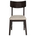 Catley 5-piece Round Drop Leaf Dining Table Set Dark Coffee