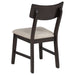 Catley 5-piece Round Drop Leaf Dining Table Set Dark Coffee
