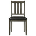 Parkwood 5-piece Square Dining Table Set Charcoal
