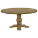 Florence Round 60-inch Wood Dining Table Rustic Honey