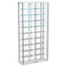Montara Tempered Glass Wine Storage LED Curio Cabinet Chrome