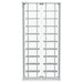 Montara Tempered Glass Wine Storage LED Curio Cabinet Chrome