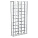 Montara Tempered Glass Wine Storage LED Curio Cabinet Chrome