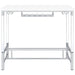 Norcrest 47-inch Acrylic Leg Bar Table White High Gloss