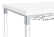 Norcrest 47-inch Acrylic Leg Bar Table White High Gloss