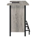 Bellemore Freestanding Home Bar Wine Cabinet Grey Driftwood