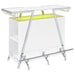 Araceli Freestanding LED Home Bar Cabinet White High Gloss