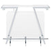 Araceli Freestanding LED Home Bar Cabinet White High Gloss