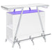 Araceli Freestanding LED Home Bar Cabinet White High Gloss