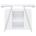 Araceli Freestanding LED Home Bar Cabinet White High Gloss