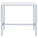 Natividad 5-piece Pub Height Bar Table Set White High Gloss