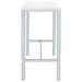 Natividad 5-piece Pub Height Bar Table Set White High Gloss