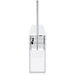 Risley 2-door Circular LED Wine Cabinet White High Gloss