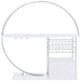 Risley 2-door Circular LED Wine Cabinet White High Gloss