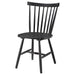 Hollyoak Windsor Wood Dining Side Chair Black (Set of 2)