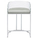 Thermosolis Clear Acrylic Counter Chair Chrome (Set of 2)