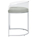 Thermosolis Clear Acrylic Counter Chair Chrome (Set of 2)
