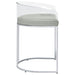 Thermosolis Clear Acrylic Counter Chair Chrome (Set of 2)