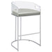 Thermosolis Clear Acrylic Bar Chair Chrome (Set of 2)