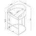 Thermosolis Clear Acrylic Counter Chair Chrome (Set of 2)