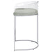 Thermosolis Clear Acrylic Bar Chair Chrome (Set of 2)