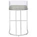 Thermosolis Clear Acrylic Bar Chair Chrome (Set of 2)