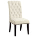 Alana Fabric Upholstered Dining Side Chair Beige (Set of 2)