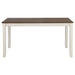 Fortress 7-piece Rectangular Dining Set Vintage Vanilla