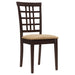 Kelso 3-piece Drop Leaf Dining Table Set Cappuccino and Tan