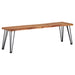 Sherman Wood Dining Bench Natural Acacia