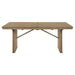 Adina 89-inch Extension Dining Table Distressed Light Brown