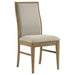 Adina 7-piece Extension Dining Set Distressed Light Brown