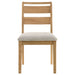 Duncan Ladder Back Dining Side Chair Washed Oak (Set of 2)
