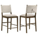 Ottowa Upholstered Counter Side Chair Brown (Set of 2)