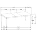 Reseda 81-inch Extension Leaf Dining Table Ash Brown