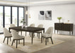 Reseda 81-inch Extension Leaf Dining Table Ash Brown