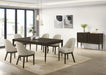 Reseda 8-piece Dining Set With Sideboard Ash Brown