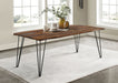 Neve 80-inch Live Edge Dining Table Grey Sheesham