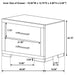 Jessica 5-piece Queen LED Bedroom Set Cappuccino