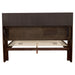 Jessica Eastern King LED Storage Bookcase Bed Cappuccino