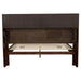 Jessica California King LED Storage Bookcase Bed Cappuccino