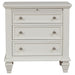 Sandy Beach 4-piece California King Bedroom Set Cream White