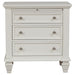 Sandy Beach 4-piece Queen Bedroom Set Cream White