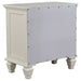 Sandy Beach 4-piece Queen Bedroom Set Cream White